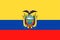 Ecuador Flag Vector Flat Icon