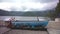 Ecuador - October 7, 2022: Cuicocha crater lake at the foot of Cotacachi Volcano in the Ecuadorian Andes.