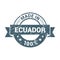 Ecuador stamp design vector