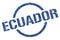 Ecuador stamp. Ecuador grunge round isolated sign.