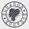 Ecuador Stamp Postal. Map Silhouette Seal. Passport Round Design. Vector Icon. Design Retro Travel.