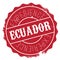 Ecuador stamp rubber grunge