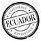 Ecuador stamp rubber grunge