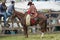 Ecuadorian cowboy on horse