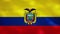 Ecuadorian dense flag fabric wavers, background loop