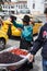 Ecuadorian selling fruits, Cuenca, Ecuador