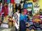 Ecuadorian woman-trader of different crafts, Ecuador