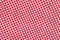 Ed and white checkered tablecloth background