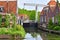 Edam, Netherlands - may 22 2022 : touristy city centre