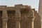 Edfu temple with its hieroglyphics and columns, Egypt.