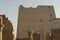 Edfu temple with its hieroglyphics and columns, Egypt.