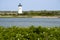 Edgartown Lighthouse on a Summer Day on Martha`s Vineyard Island