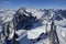 On the edge of the abyss. Chamonix, France.