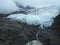 The edge of Bossons Glacier, near Chamonix, France