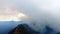 On the edge from the crater from the Bromo volcano on Java Indonesia