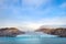 Edge of the glacier in Fitzroy Fjord, Devon Island, Nunavut, Northern Canada