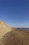 The edge of the steep sand Dunes on the southern portion of Lunan Bay looking North.