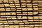 Edged boards in stock, ready for sale. Warehouse of construction materials