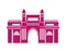 Edification of gateway of india isolated icon