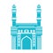Edification of gateway of india isolated icon