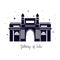 Edification of gateway of india isolated icon vector illustrator