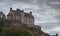 Edinburgh Castle, a historic construction in Scotland. It stands on Castle Rock. Landmarks of United Kingdom.