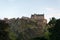 Edinburgh castle during sunset catching the last light