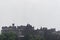 Edinburgh Castle view in a rainy afternoon