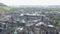 Edinburgh city Scotland historic Town Day Aerial shot