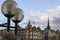 Edinburgh Scotland England. Architecture of the city. View of the Museum on the Mound in Edinburgh.