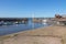 Edinburgh, Scotland, UK: Newhaven Harbour and Newhaven Lighthouse view