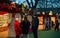 EDINBURGH, SCOTLAND, UK â€“ December 08, 2014 - Friend talking at Edinburgh german christmas market