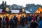 EDINBURGH, SCOTLAND, UK â€“ December 08, 2014 - People walking among german christmas market stalls in Edinburgh, Scotland, UK