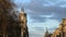 Edinburgh, ScotlandEdinburgh, Scotland - OCTOBER 19, 2018: Skyline of cityscape morning view seeing cloudy sky and clock tower