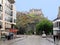 Edinburgh street with castle in background