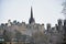 Edinburgh, View of the city, several monuments and the Castle,