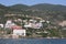Edipsos city on island Evia in Greece with spa Sulfur waters.