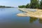 EDIRNE, TURKEY - MAY 26, 2018: Landscape of Meric Maritsa River in city of Edirne, Turkey