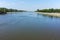 EDIRNE, TURKEY - MAY 26, 2018: Landscape of Meric Maritsa River in city of Edirne, Turkey