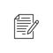 Edit document outline icon