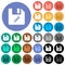 Edit file round flat multi colored icons