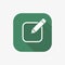 Edit icon. Create new document or note symbol. New page, sheet sign. Text editor button icon for web and mobile design, logo usage
