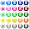 Edit note icons in color glossy buttons