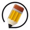 Edit pencil vector icon.