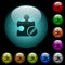 Edit plugin icons in color illuminated glass buttons