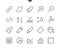 Edit text Pixel Perfect Well-crafted Vector Thin Line Icons