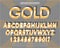 editable full letter gold style text effect by vector design