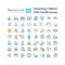 Editable multicolor big icon set for parenting children