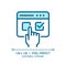 Editable pixel perfect blue electronic voting icon
