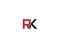 Editable Simple RK Letter Logo